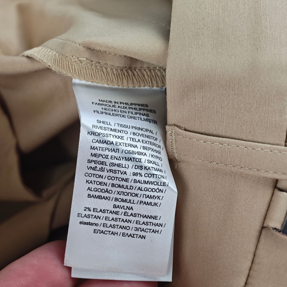 Lauren Ralph Lauren Straight Leg Chino Pants Womens 4 Tan Khaki Trousers NWT - Picture 10 of 12